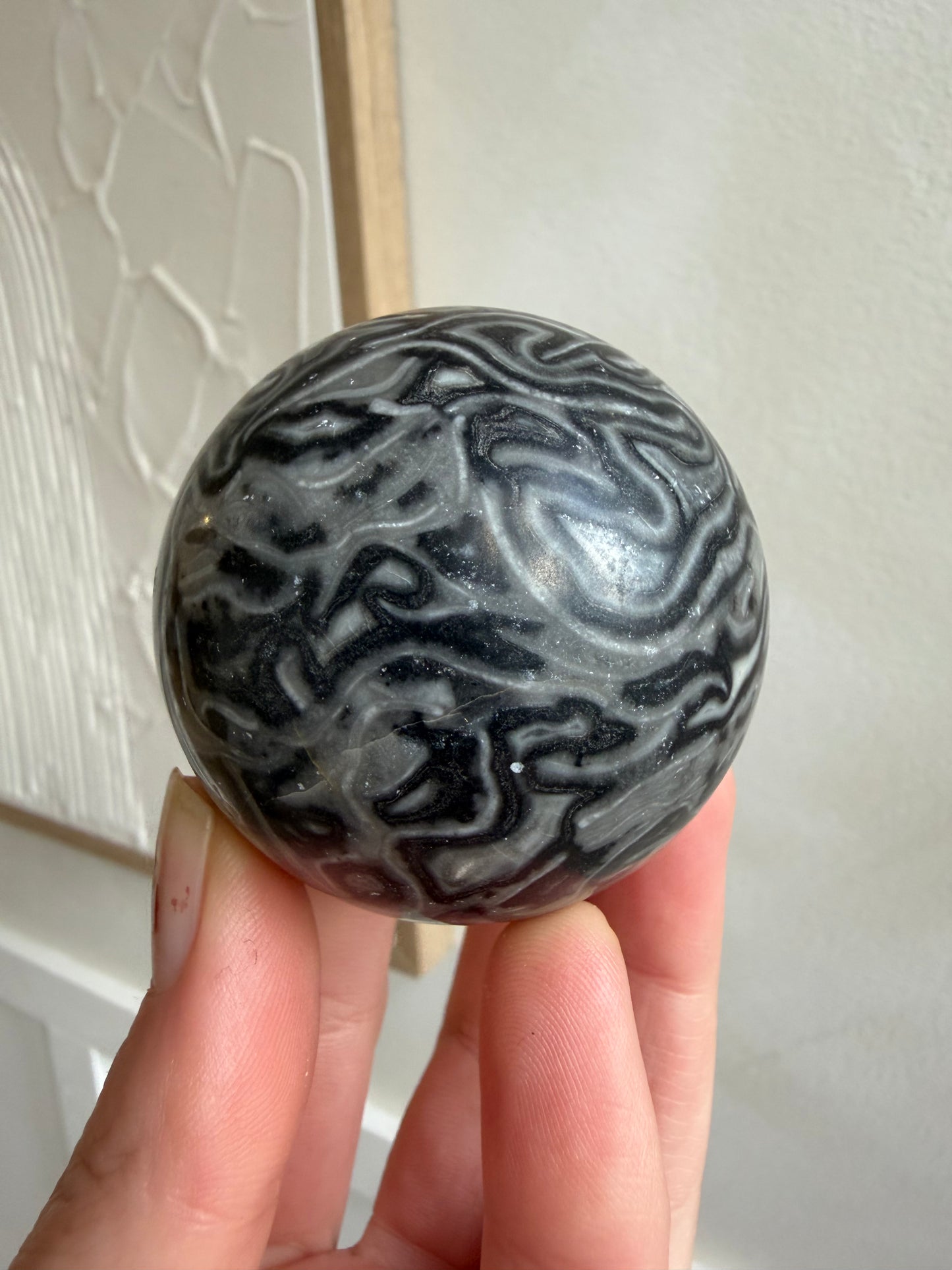 Black crazy lace sphere