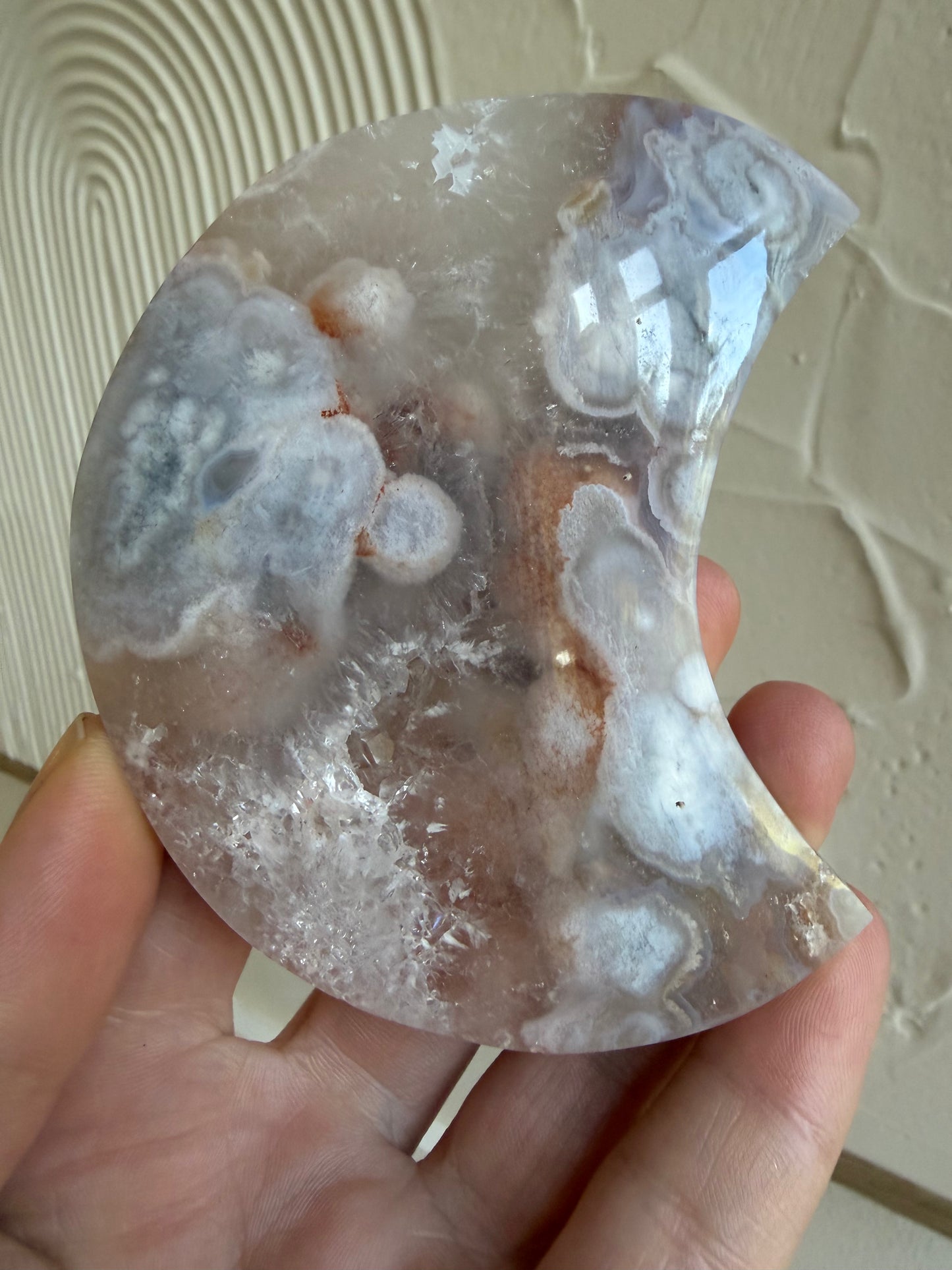 Flower agate moon