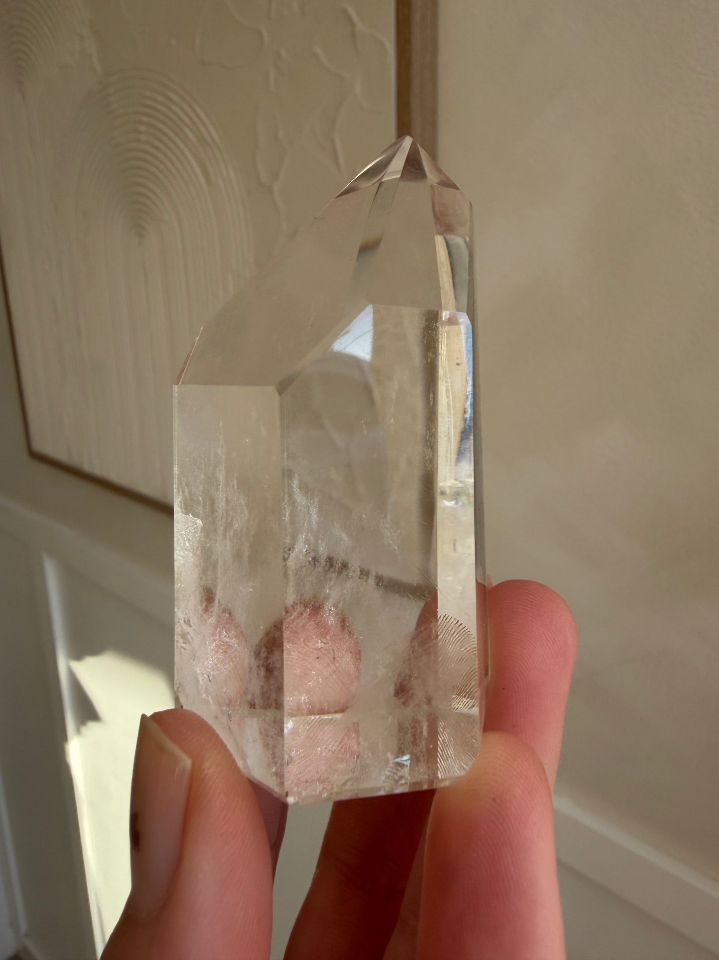 Madagascan clear quarts tower very clear