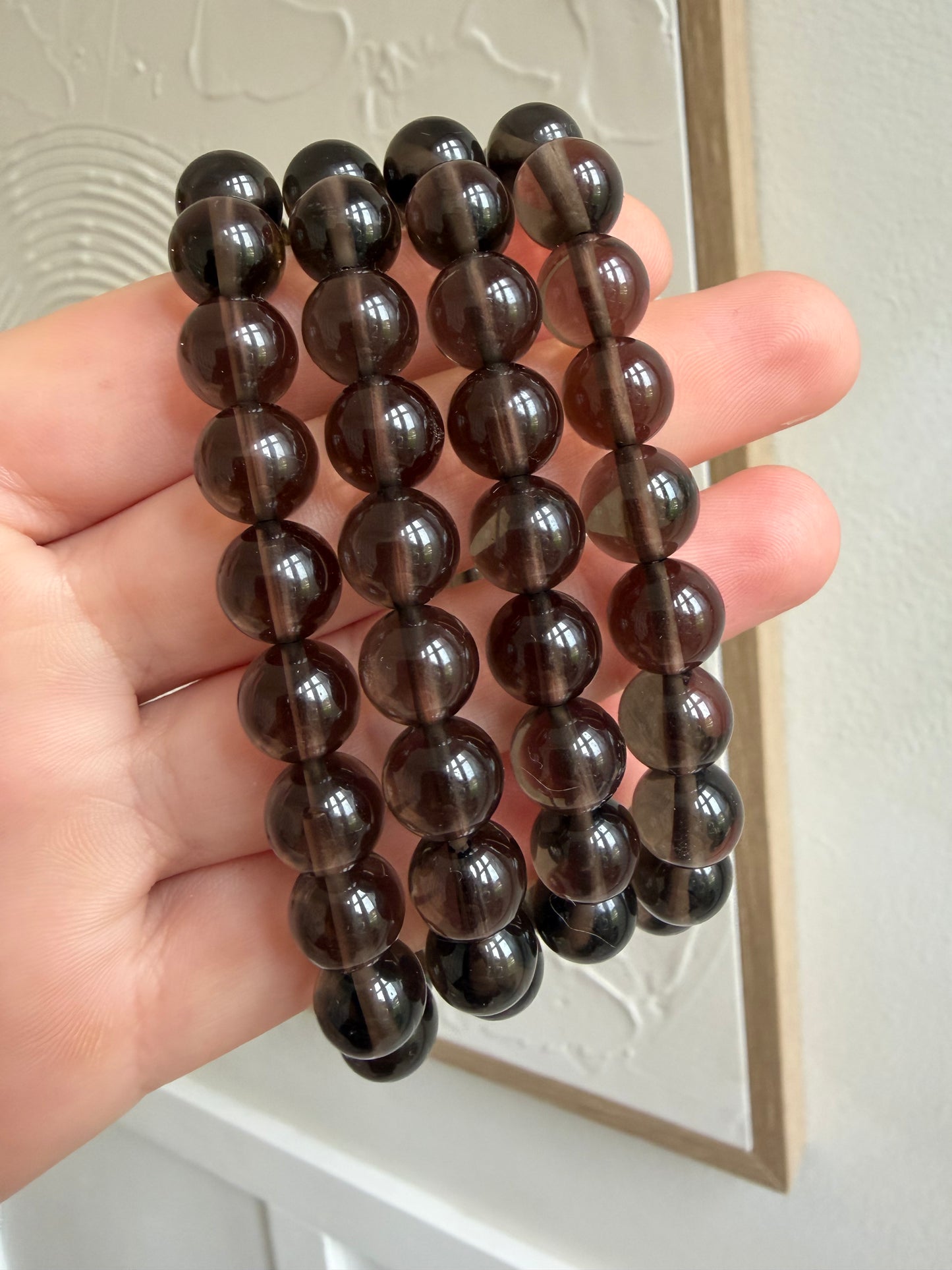 Ice obsidian 9mm bracelet