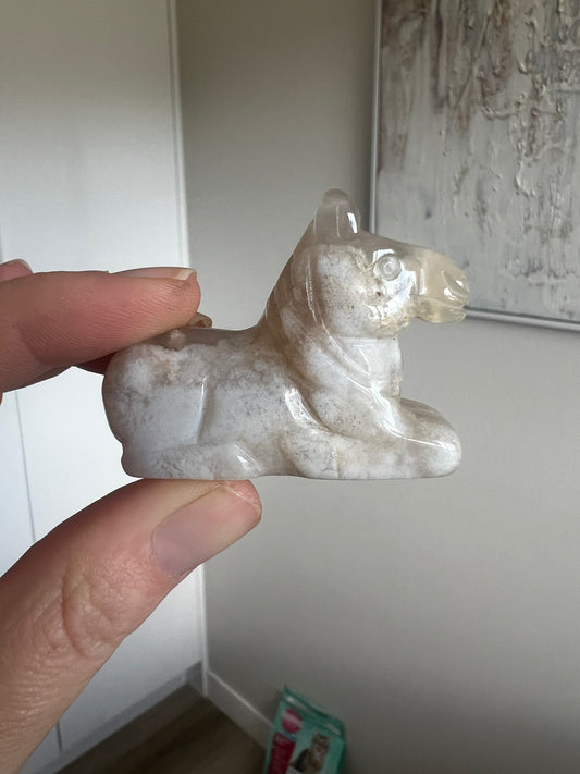 Flower agate Horse