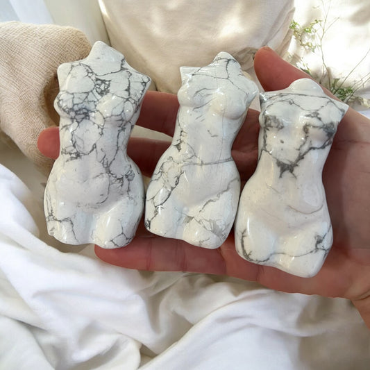 Howlite female goddess intuitively chosen