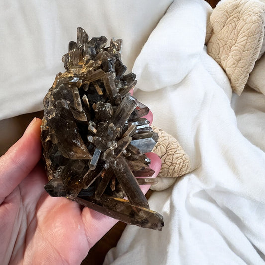 Smokey Quartz cluster light