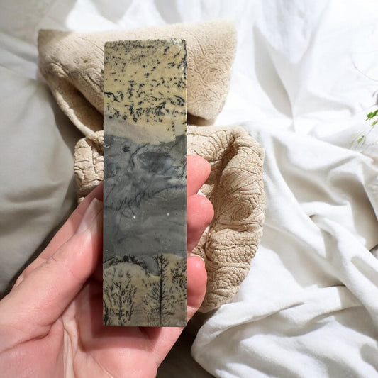 Picture jasper block tower 10cm (C)