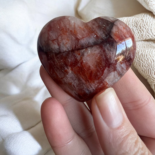 Fire quartz heart F