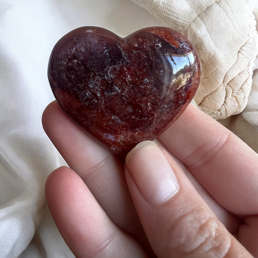 Fire quartz heart G