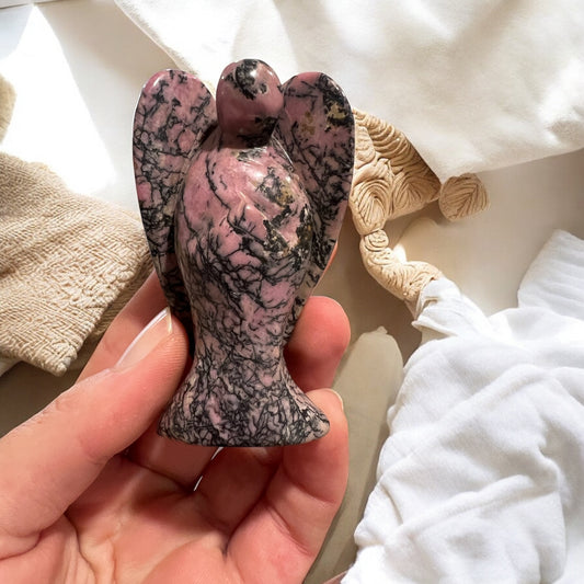 Rhodonite Carving angel