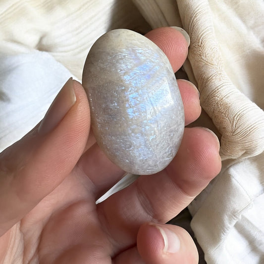 A grade high flash moonstone palm