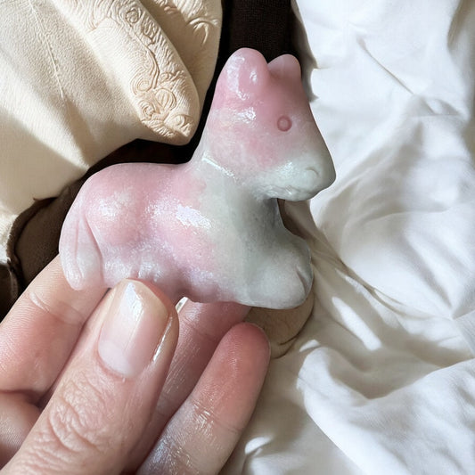 Pink opal horse