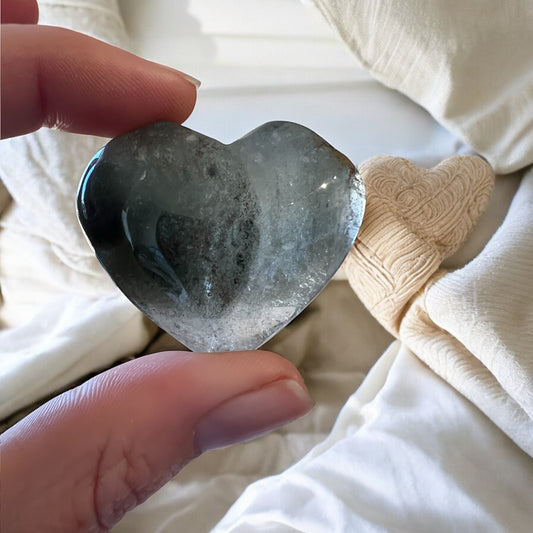 Garden quartz heart